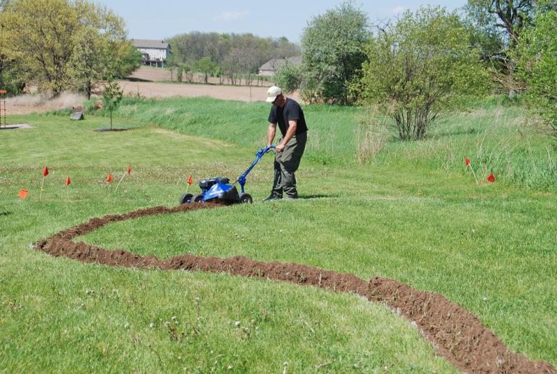Renting a power edger will make creating a large garden bed easier and less labor intensive. SUBMITTED PHOTO
